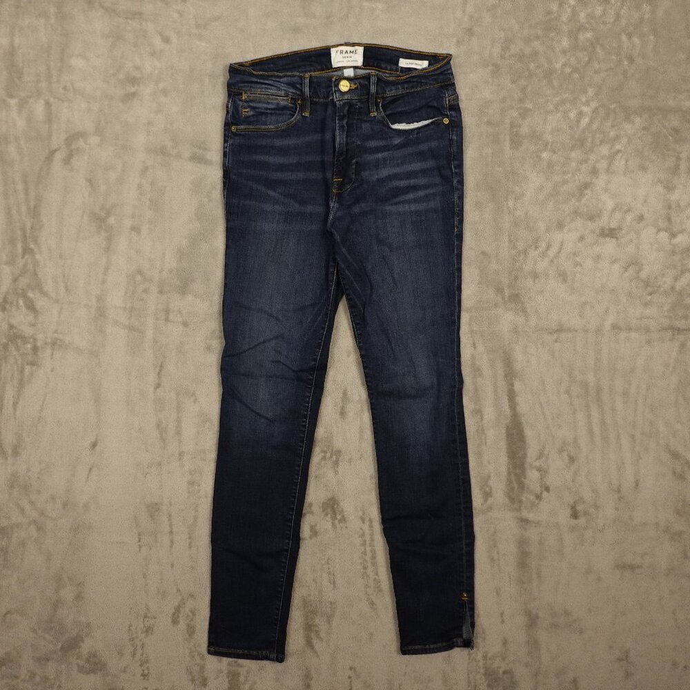 Frame jeans le high skinny women's 27 blue‎ denim ankle length